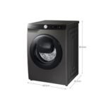 Lavadora Samsung WW80T554DAX de carga frontal, 8 kg, gris metalizado - Imagen 2