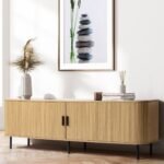 Mueble de TV con 2 puertas correderas UH10877