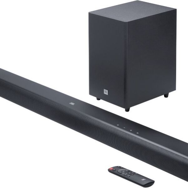 Barra de sonido JBL SB560 con subwoofer inalámbrico negro
